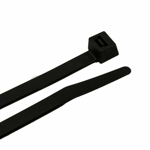 Forney Cable Ties, 8 in Black Heavy-Duty 62067